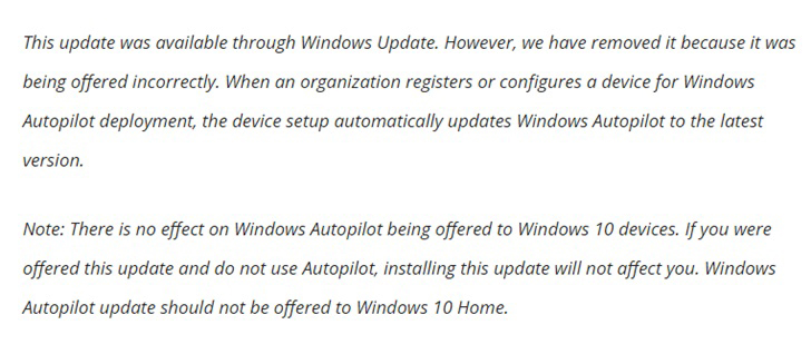 微软再次放出错误Win10更新