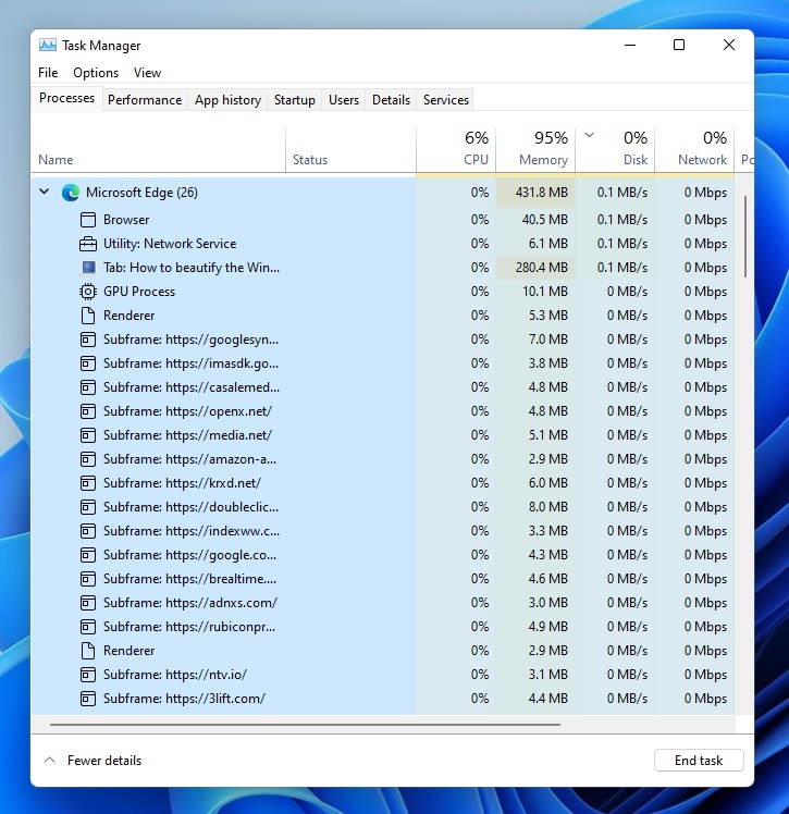微软宣布Win11任务管理器Eco模式即将上