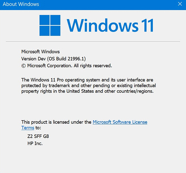 Win11预览版英文ISO镜像