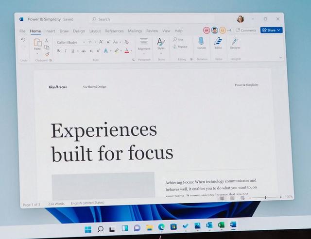 Win11 Office将采用全新流畅设计