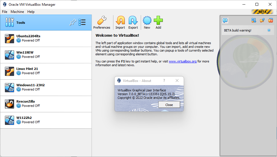 VirtualBox 7现已正式支持 Windows11 