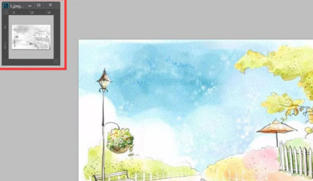 PS怎么创建黑白实时画板？