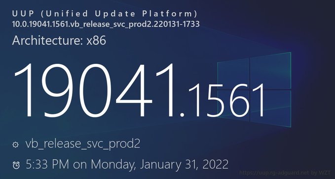 微软最新Win10 KB5010415(19044.1561)