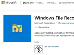 误删文件不用愁！微软应用商店上架Windows文件恢复工具