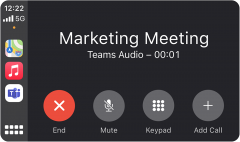 微软办公/视频会议应用Teams正式支持苹果CarPlay功能