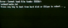 U盘重装系统开机提示cannot load file怎么解决？