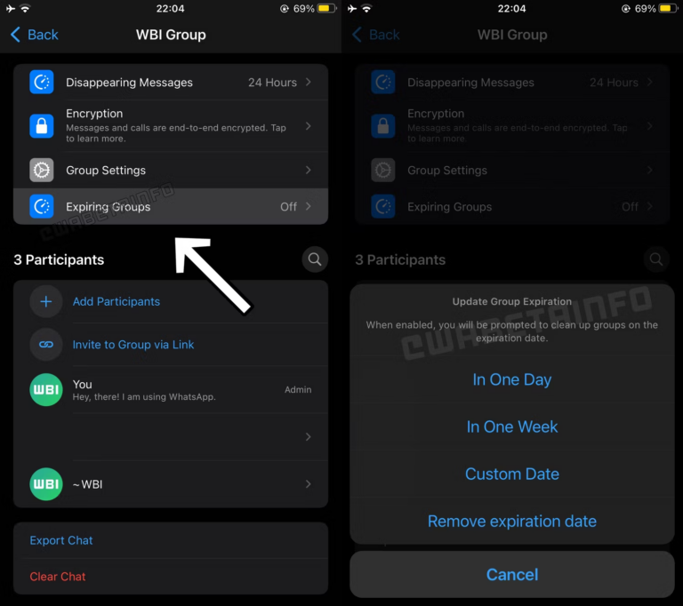 WhatsApp正在iOS端测试一项全新功能：可自动解散群聊