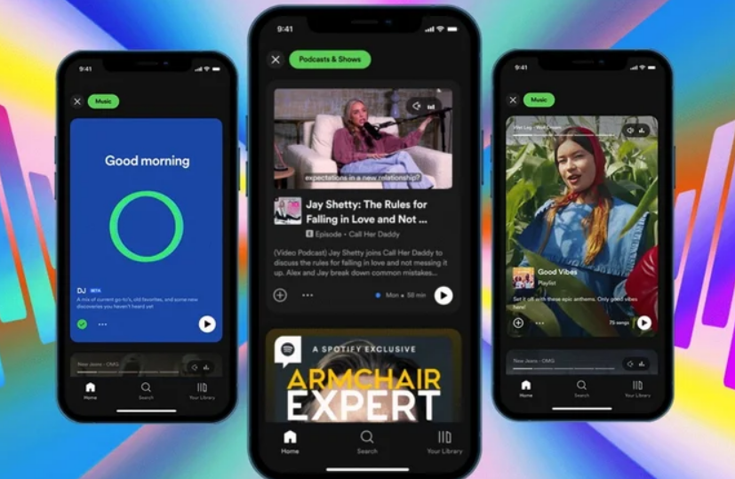 Spotify推出了新的软件UI：增加了视频形式预览功能